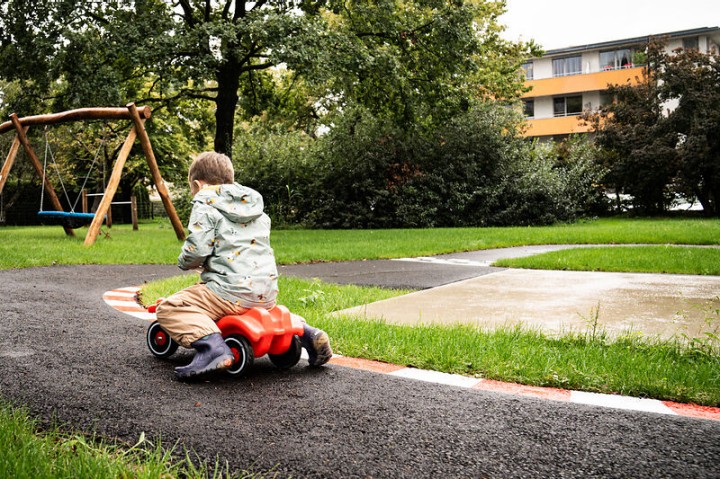 Shooting mit Kindern kurz vor Eröffnung des Betriebskindergartens im September 2024.